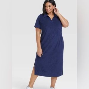 Ava & Viv Terry Polo Maxi Dress